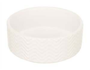 Trixie Voerbak / Drinkbak Wave Keramiek Wit