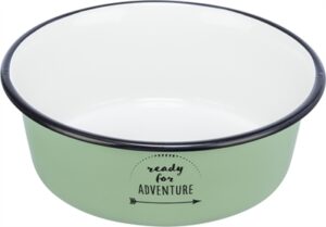 Trixie Voerbak Drinkbak Emaille / Rvs Groen